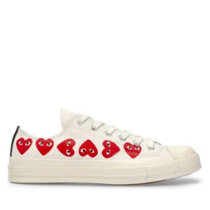 CDG Converse Low White​