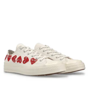 CDG Converse Low White​