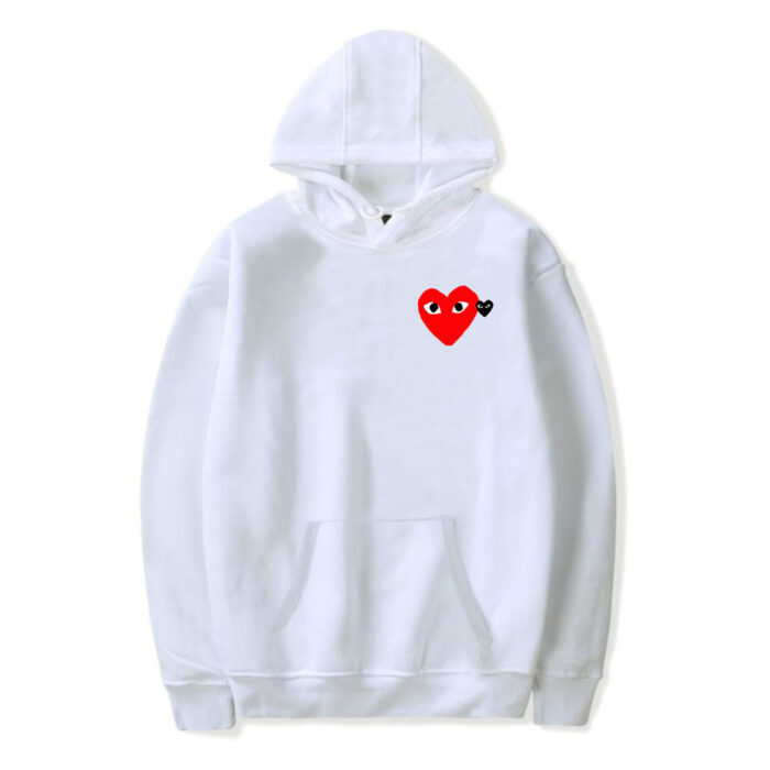 CDG 2 Hearts Hoodies