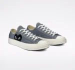 CONVERSE BLACK HEART GREY LOW TOP